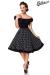 schulterfreies Swing-Kleid