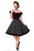 schulterfreies Swing-Kleid