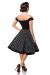 schulterfreies Swing-Kleid