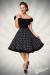 schulterfreies Swing-Kleid